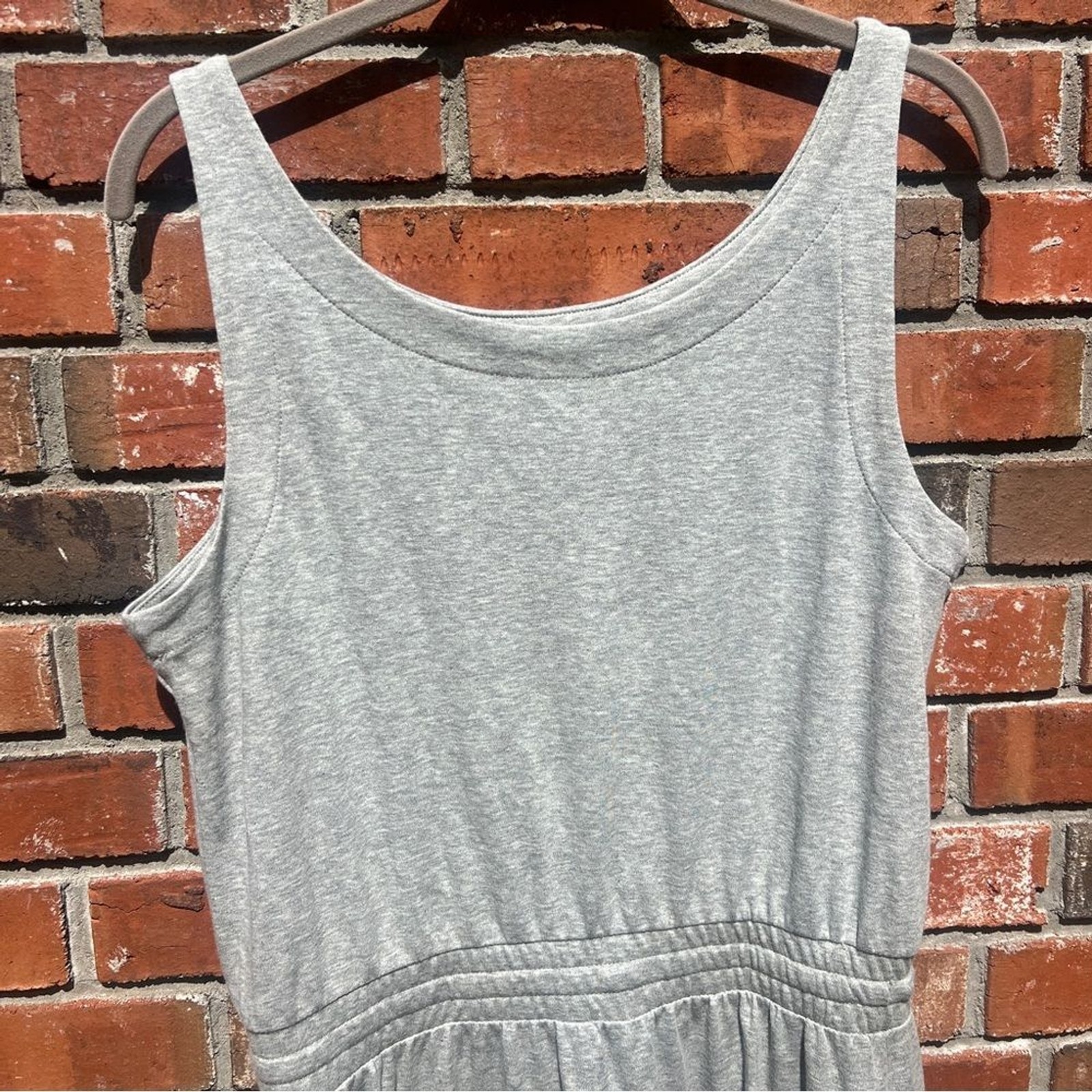 Talbots Haven Well Within Grey Oraganic Cotton Interlock Dress Size M