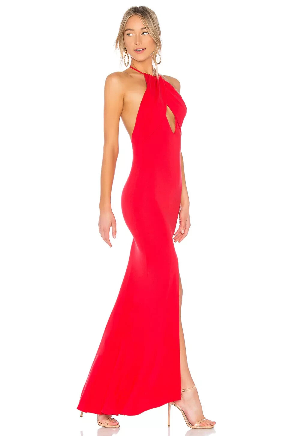 Lovers + Friends Rosa Gown in Red Rose Women Size XL