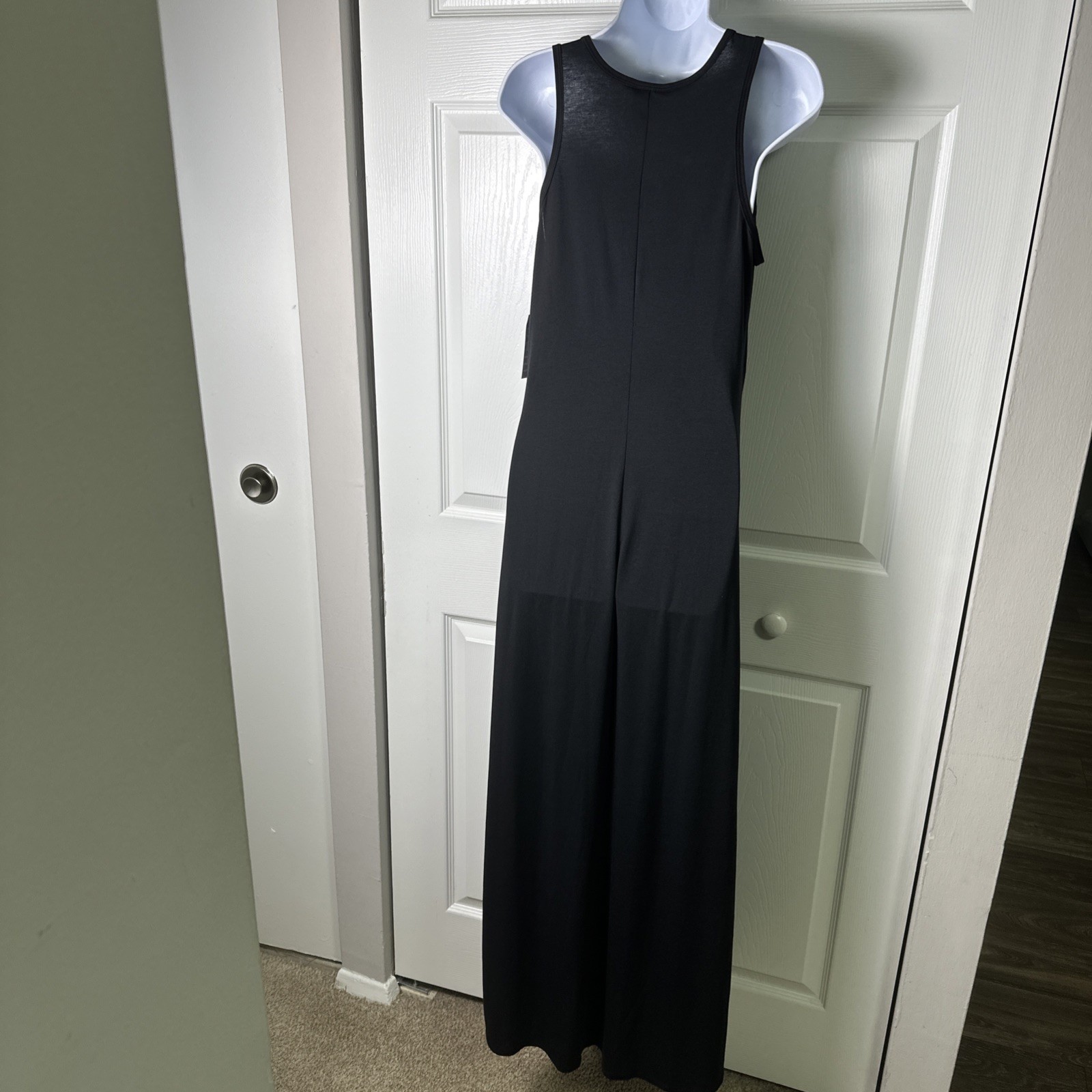 Solid Black Tank Top Maxi Dress Size Small Cruise Attire LuLaRoe Dani