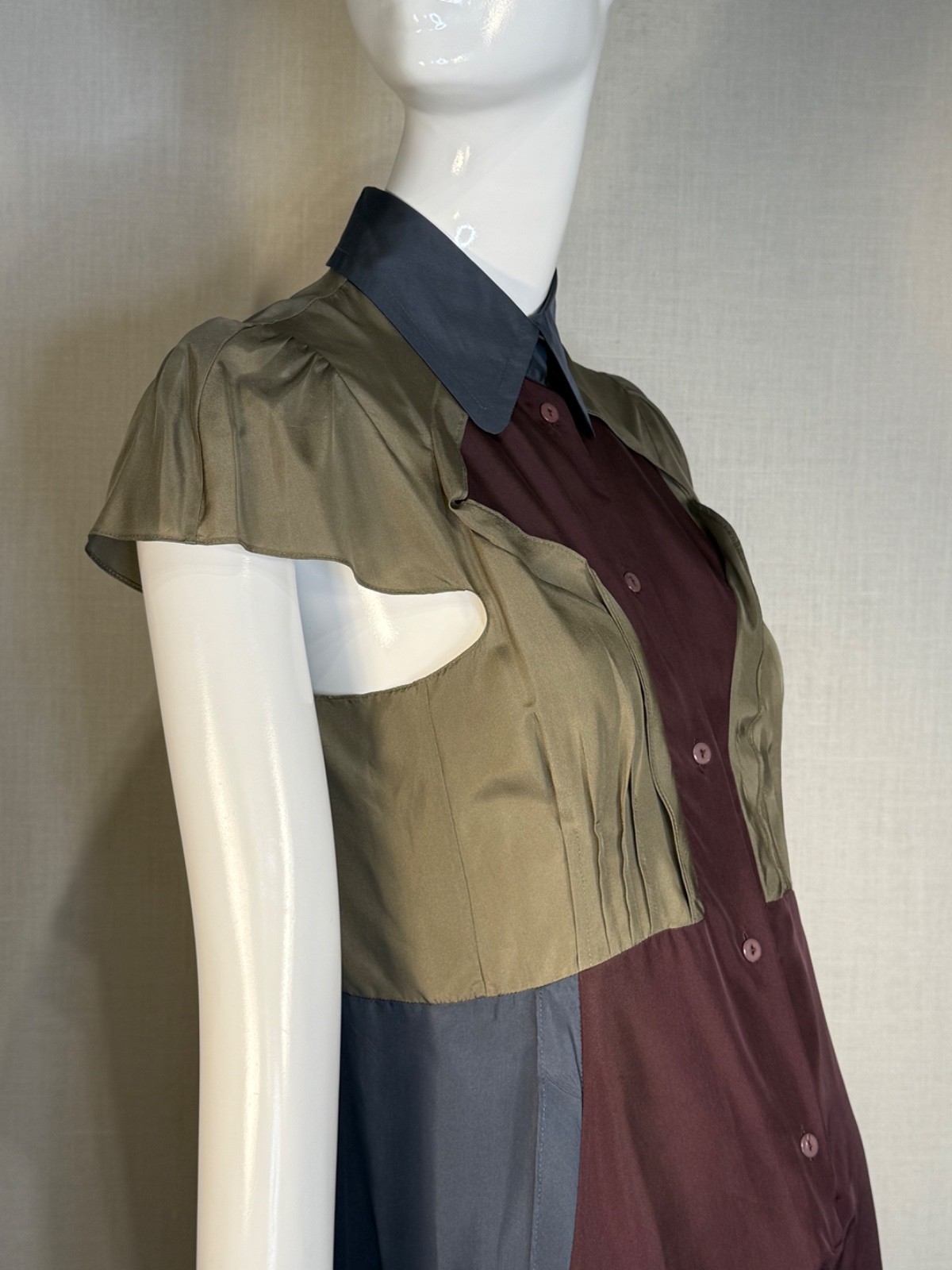 Carven 2013 Featherweight SILK Habotai Dress SIZE FR38 US6, Spring Summer Runway