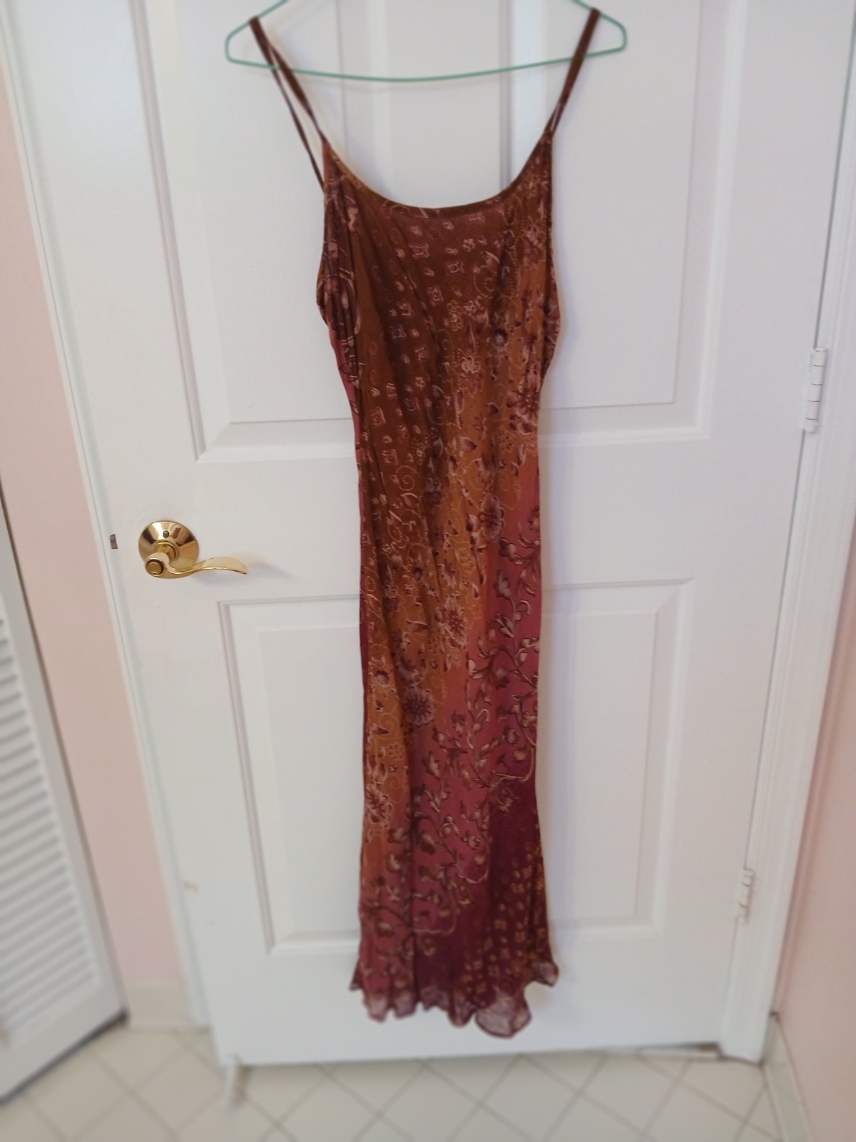 Nostalgia Floral Maxi Dress Large Boho Cottagecore Rayon Sleeveless L