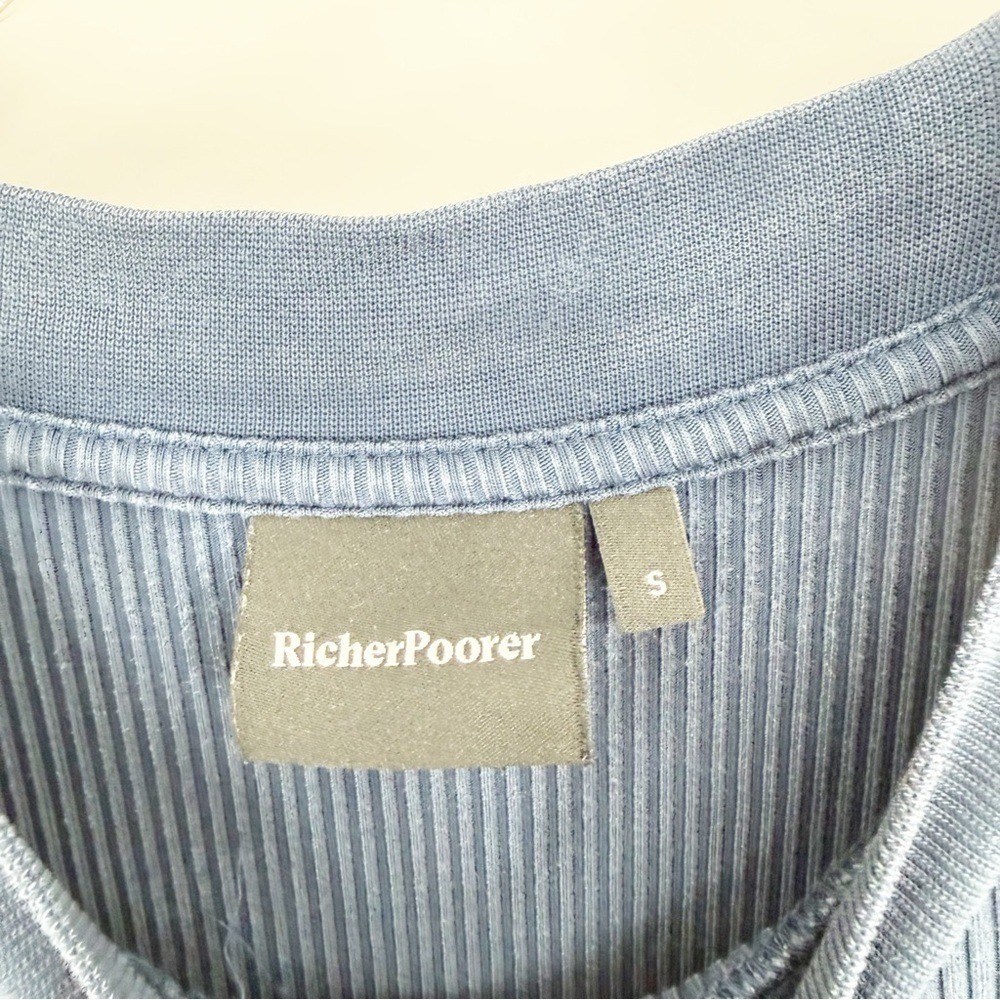 RicherPoorer Vintage Rita Ribbed Maxi Dress Women’s Size S Blue