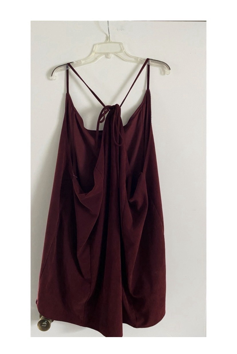 ARULA Altar’d State Burgundy Corduroy Mini Skirtall Dress Size 3X