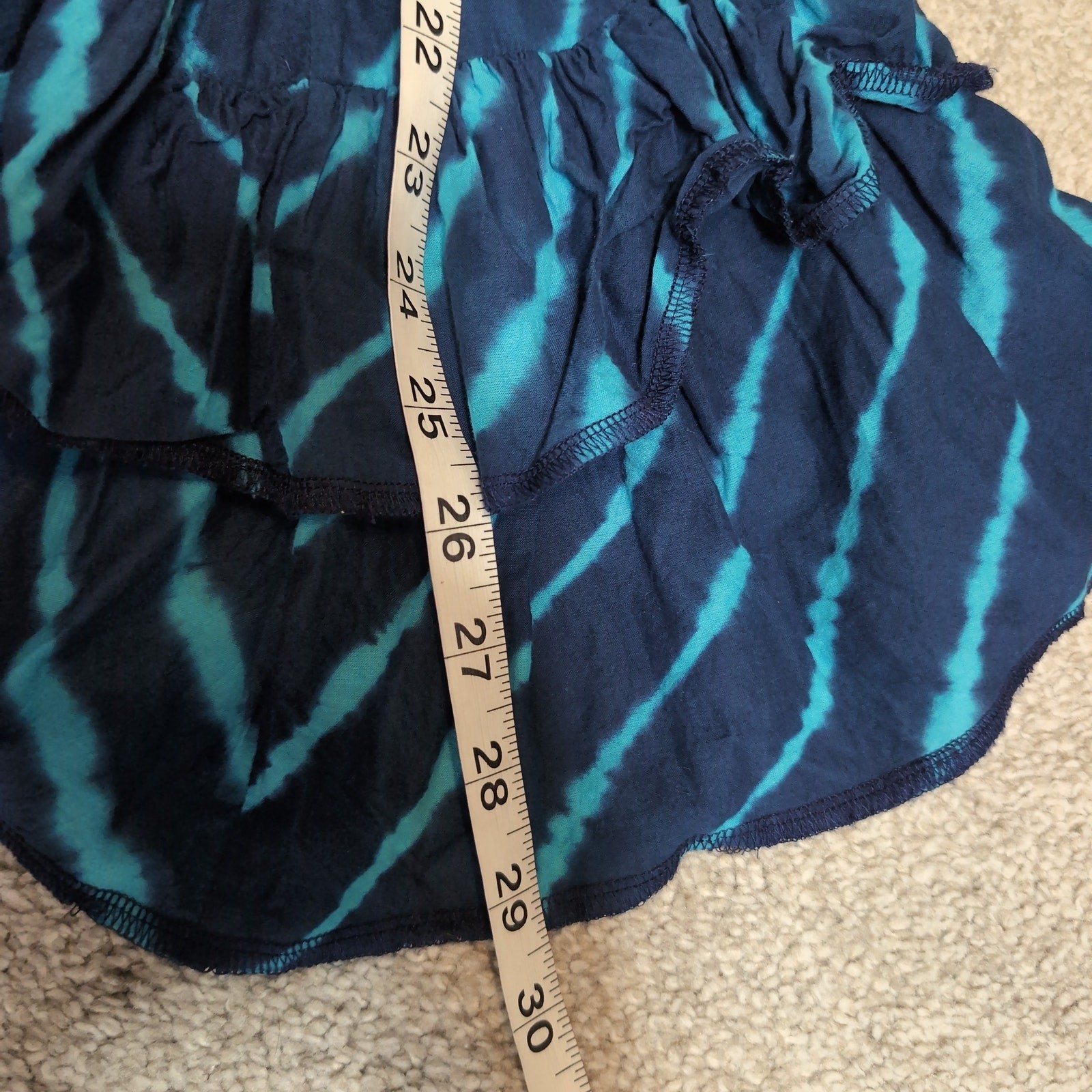 Striped Strapless Ruffle Mini Dress Vintage