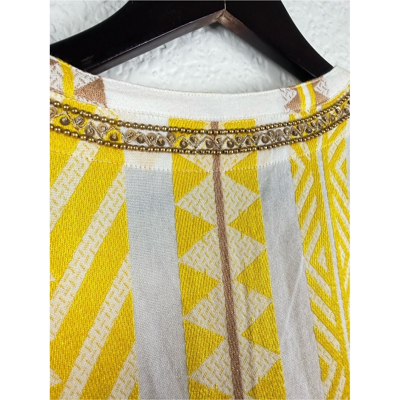 Soft Surroundings | Embellished Boho Tunic Dress | Petite Small