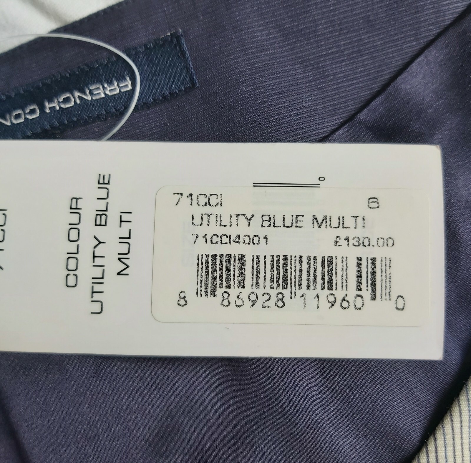 French Connection BNWT zip front wiggle pencil bodycon dress UK 6 US 2 Cost £130
