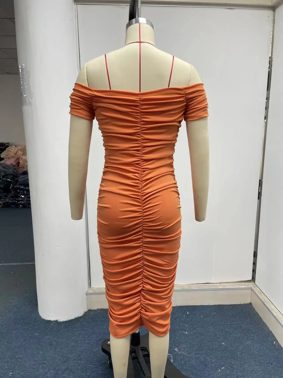 Solid Color Long Skirt, Elegant Temperament, Women’s Dress, One Shoulder Dress