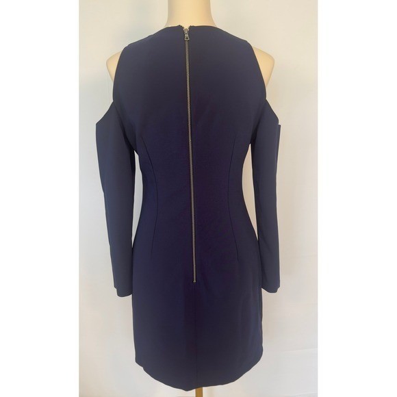 Alice + Olivia Sapphire Blue Cold Shoulder Mini Dress Size 8 NWT