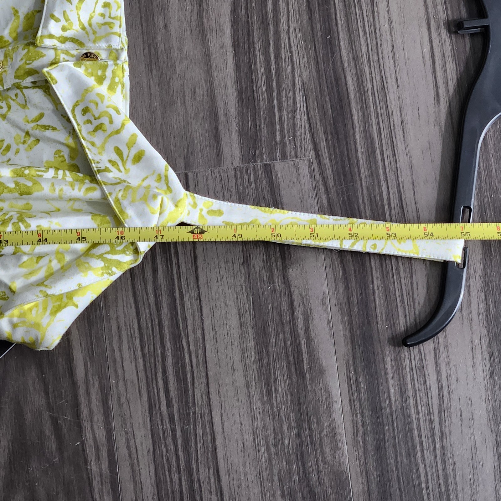 Karl Lagerfeld Square Neck Maxi Dress Rope Belt Floral Green Womens 16 NWT