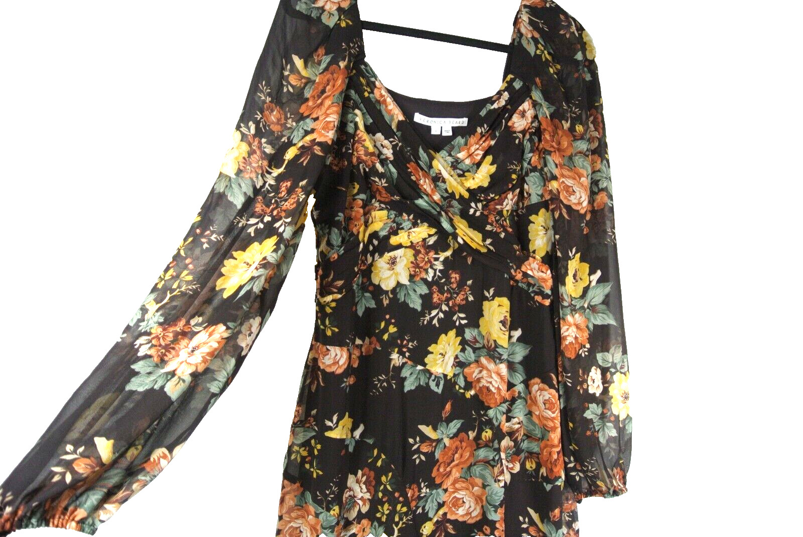NEW Veronica Beard Isra Multi-Print Silk Maxi Dress in multi- size 8 #D7539