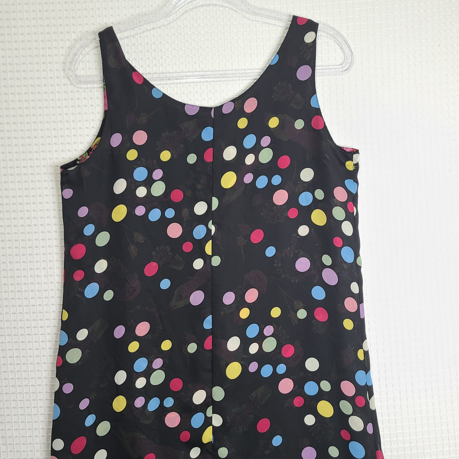 Whimsical Reversible Semi-Sheer Shift Dress Casual Lightweight Unbranded Est Med