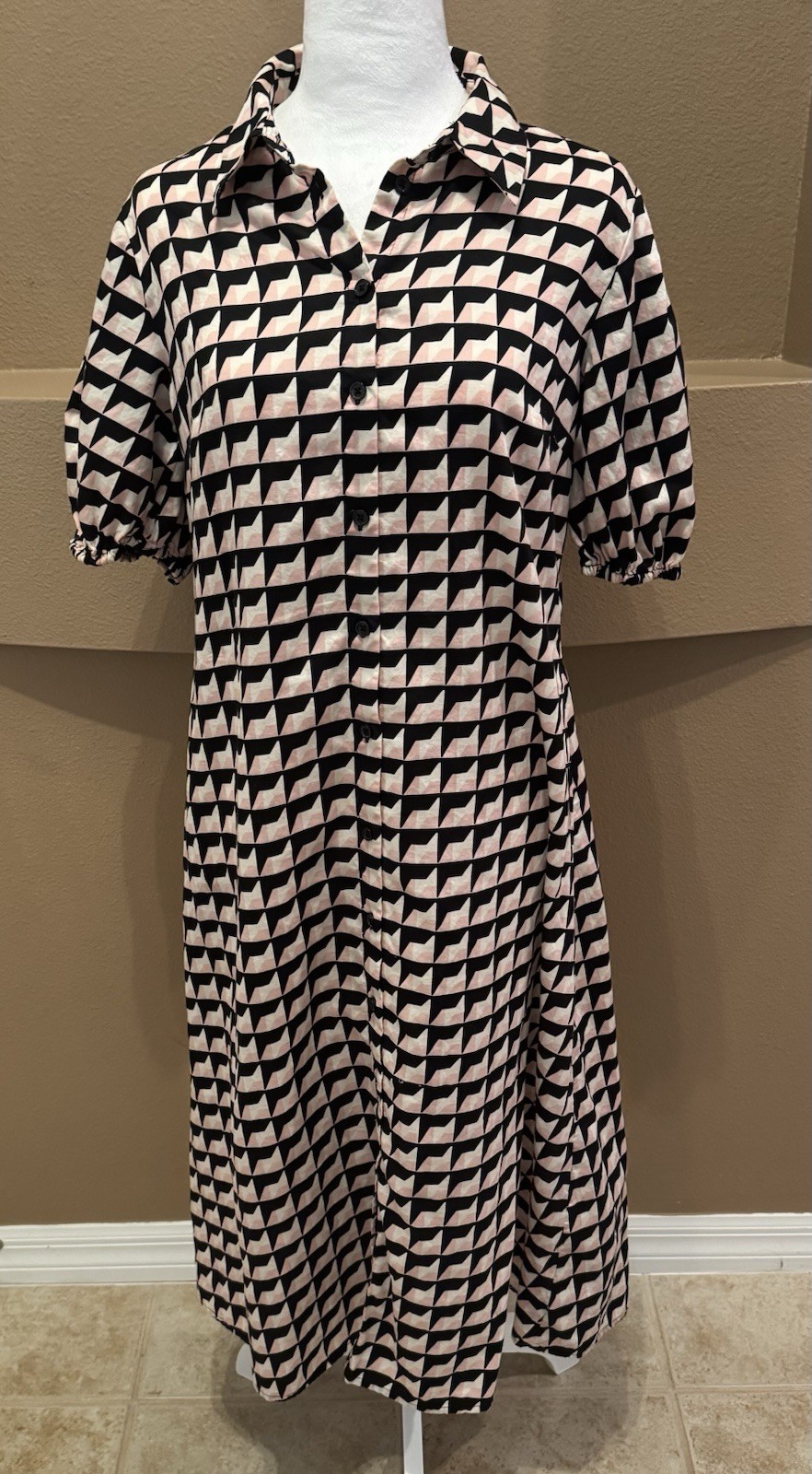 Who What Wear Women’s Cotton Geometric Dress Size M