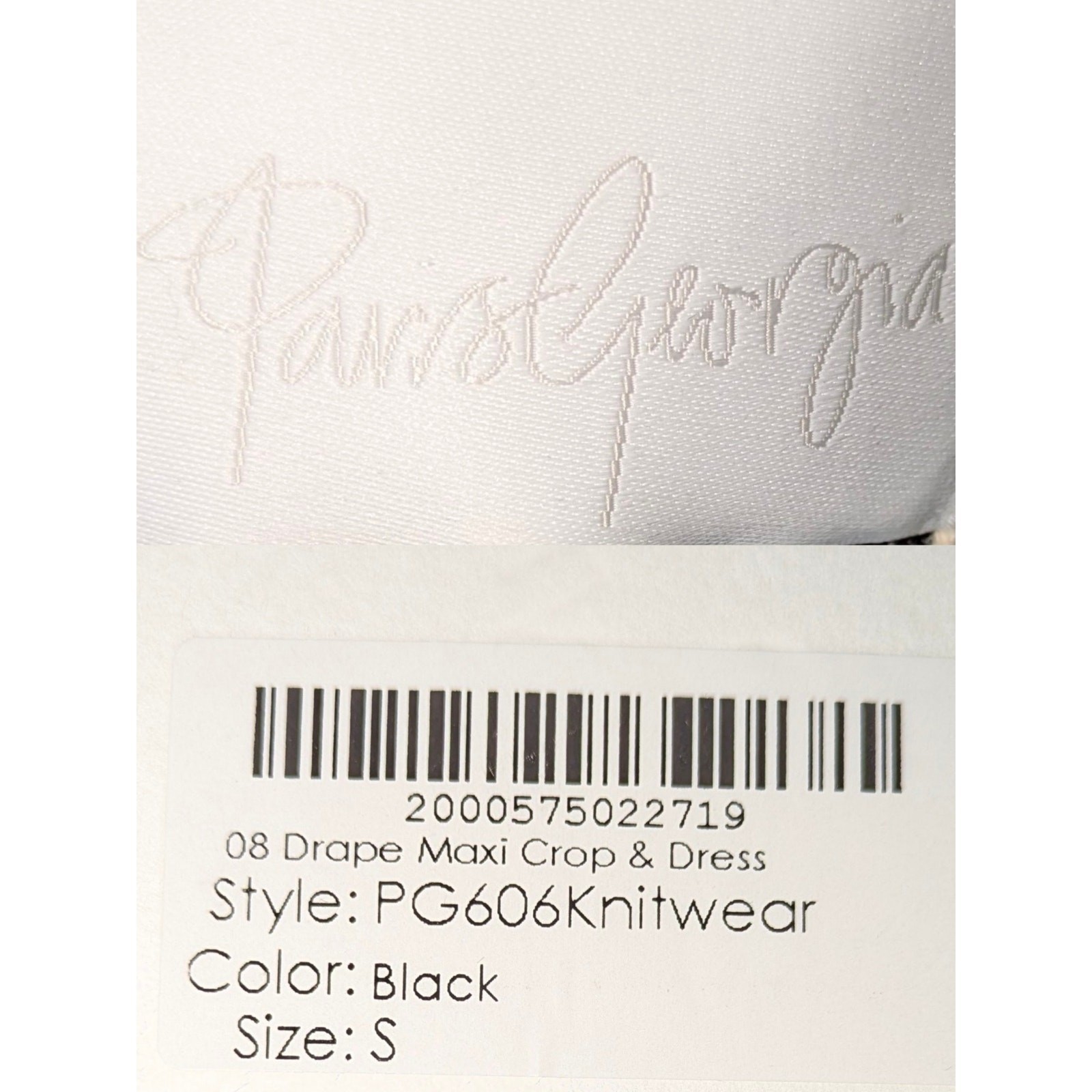 Paris Georgia Lola Black Cutout Maxi Dress Gallery Opening Quiet Luxury S NWT