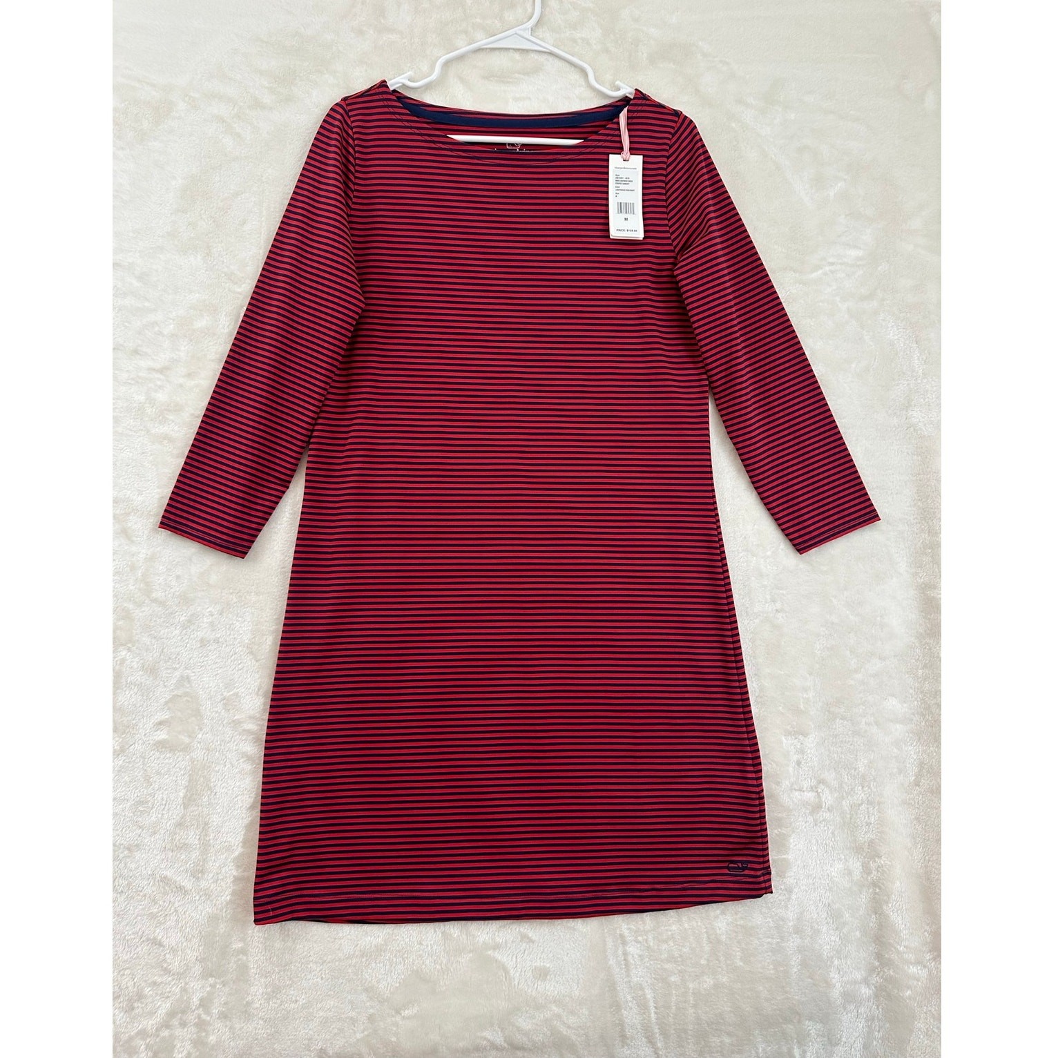 NWT Vineyard Vines Sankaty Dress M Red Blue Nautical Patriotic