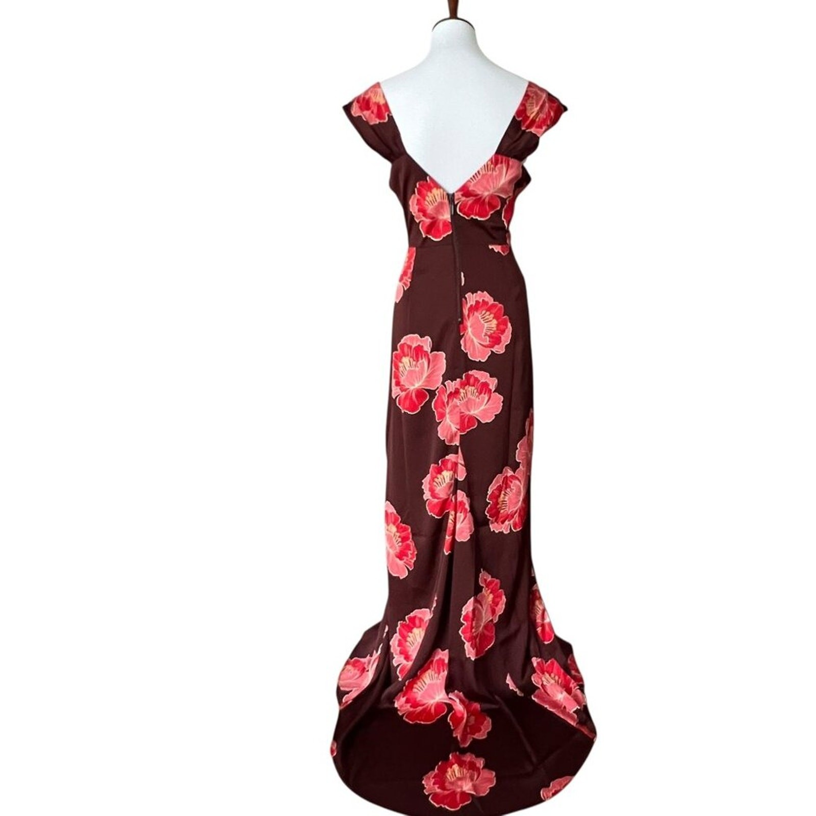 Formal Dress 12 Y2K Large Tropical Maxi Hawaiian Long Fall Wedding Guest Cruise