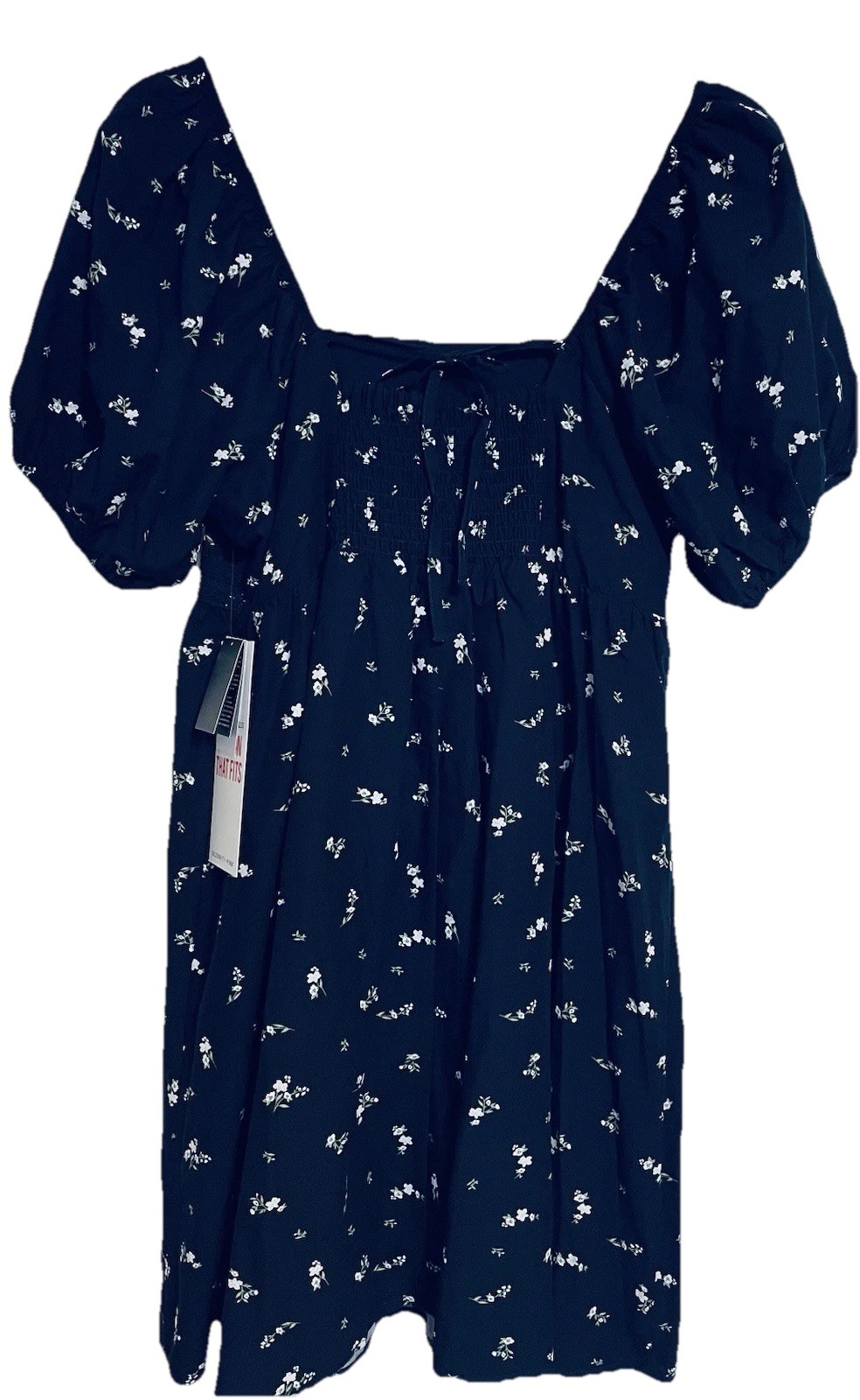 NWT Celebrity Pink Floral Blue Mini Dress Size Large Fully Lined NEW