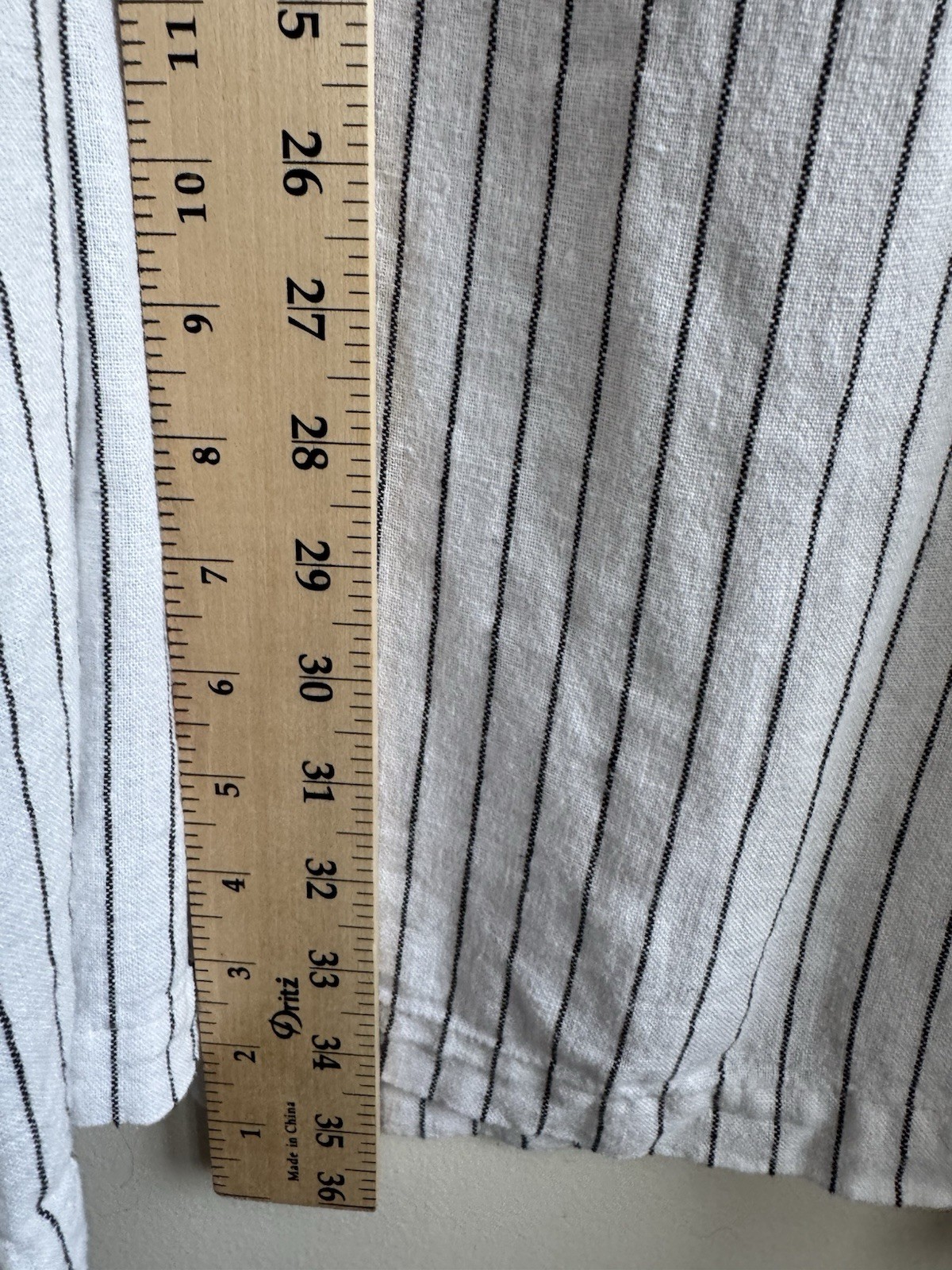 A New Day Linen Blend Sleeveless Shift Dress Women’s Medium Black White Stripe