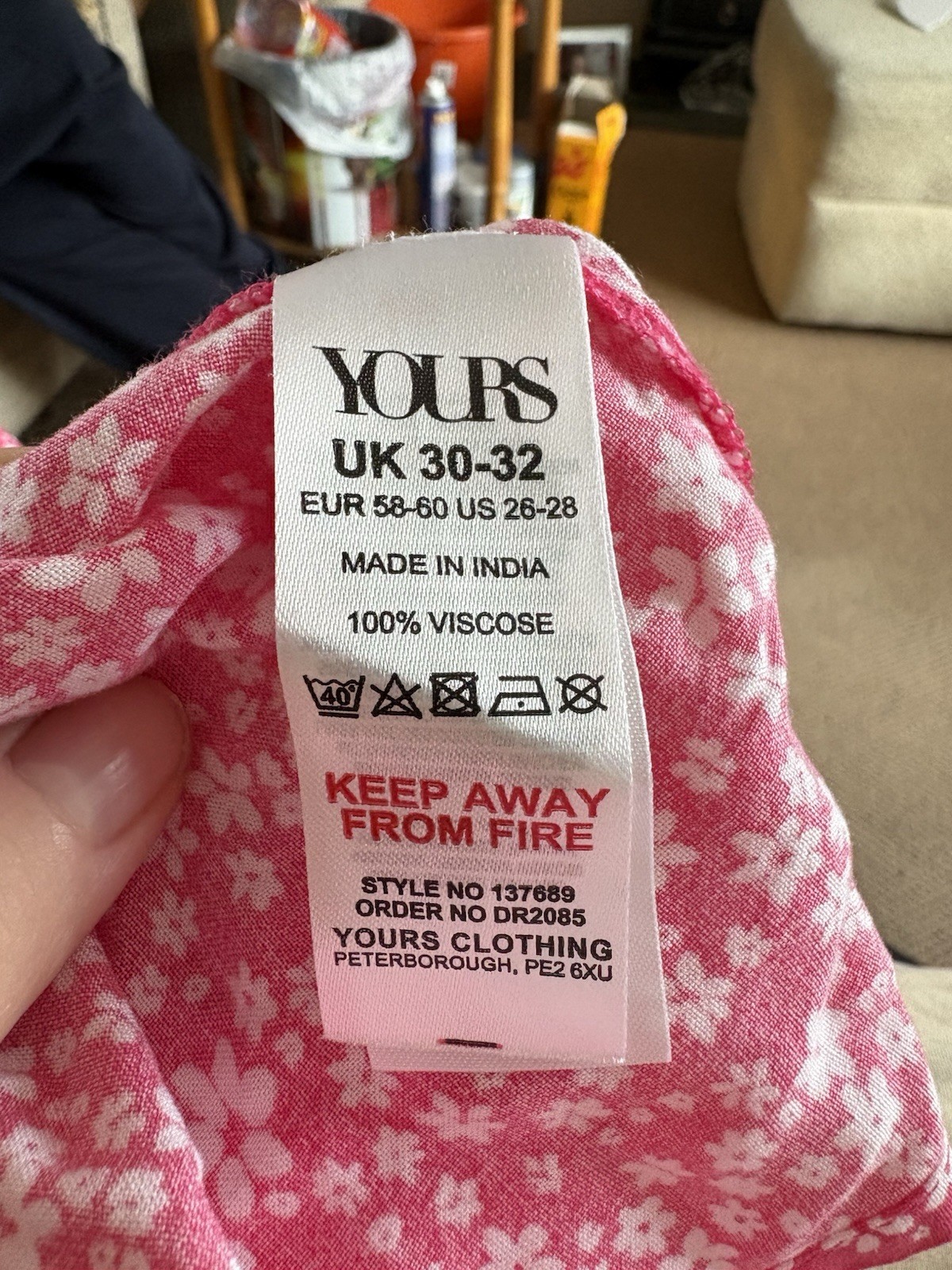 Yours Clothing Dress Size 30/32