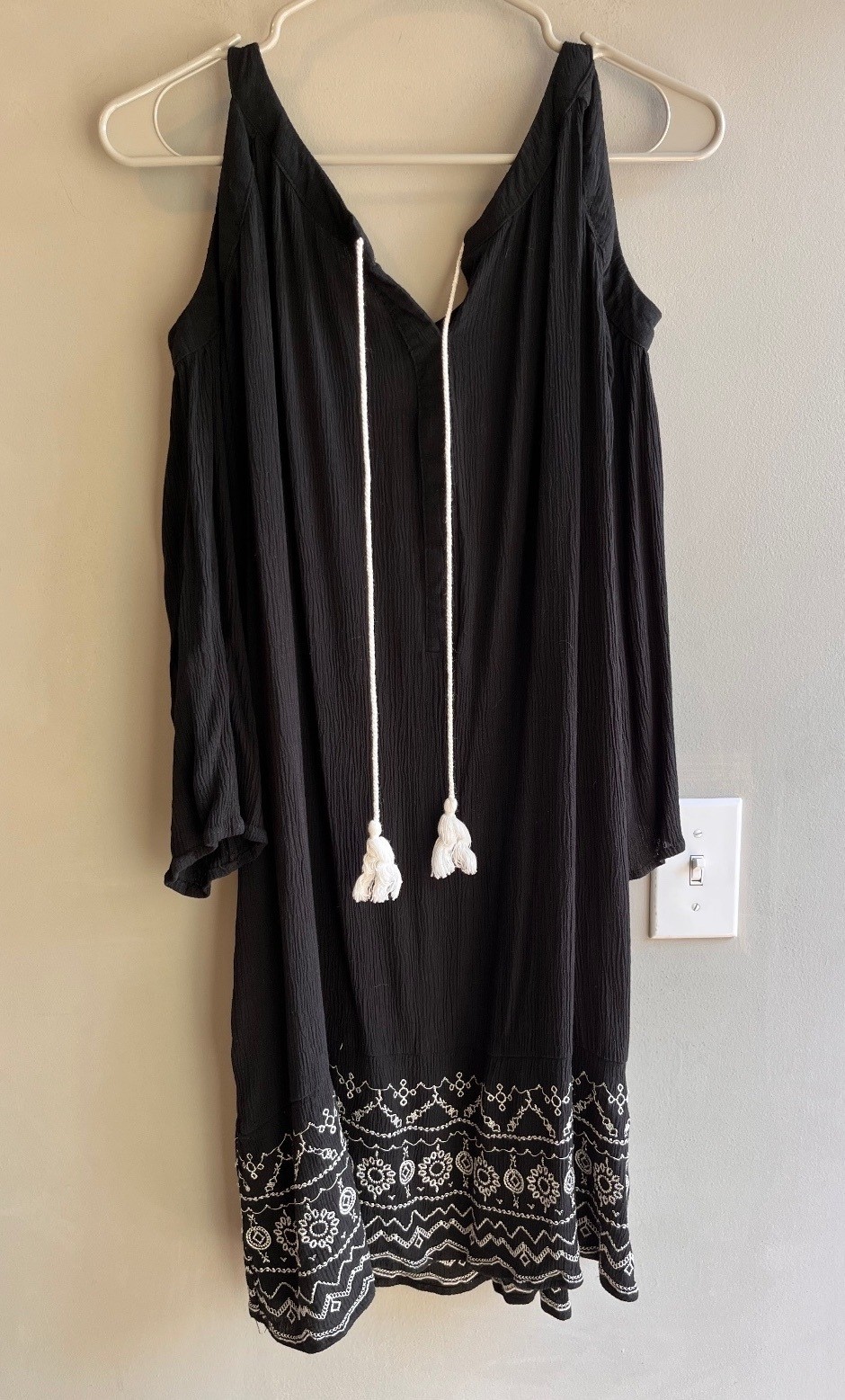 Knox Rose Boho Open Shoulder Beach Dress