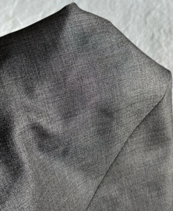 Theory Glipin Ginko Wool Silver Charcoal Sheet Dress 2