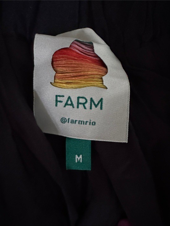 FARM RIO Midnight Macaw Fiesta Lenzing Ecovero Euroflax Mini Dress Size M