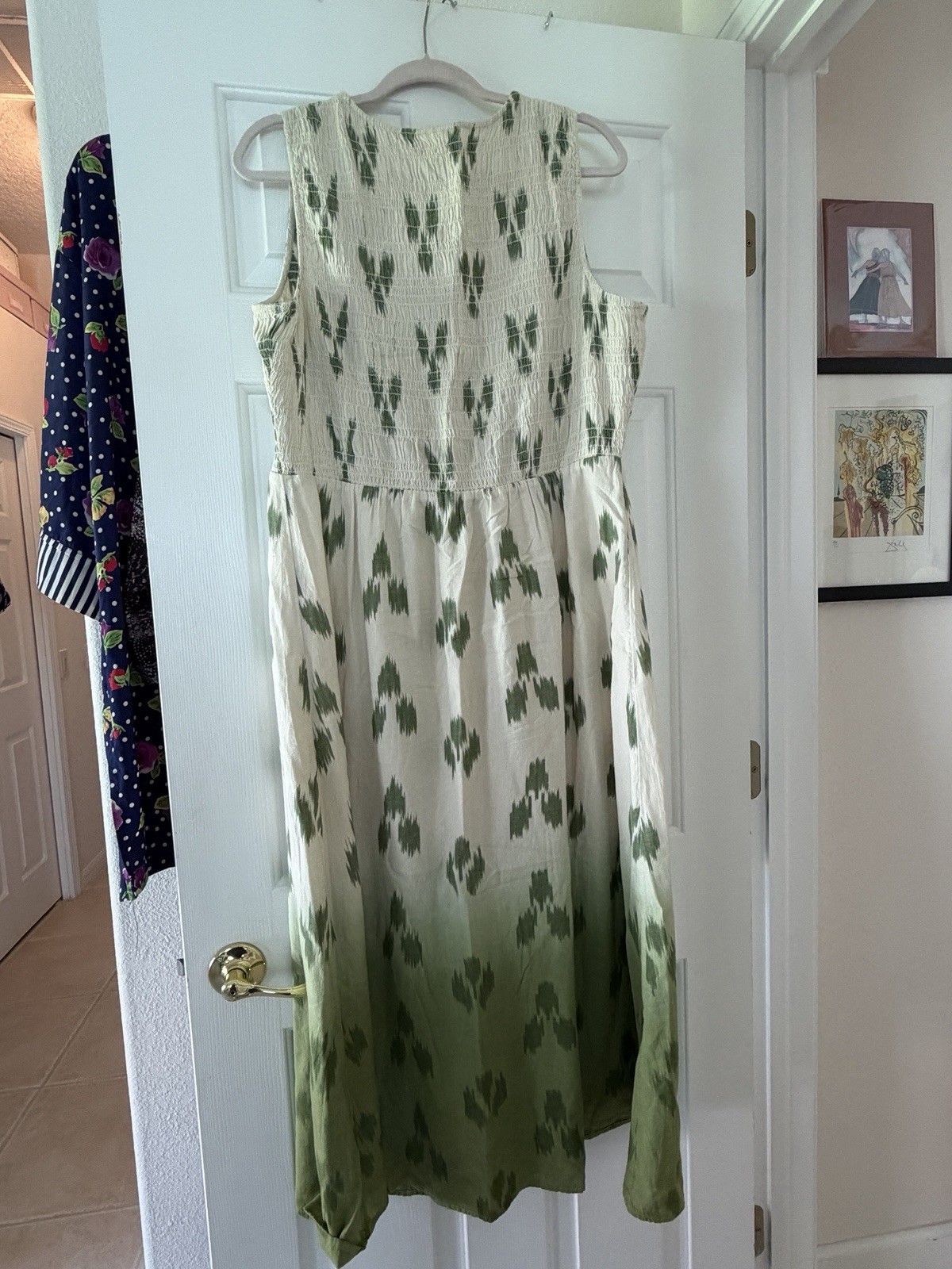 Pure Jill Elements 100% Cotton Ombré Dress Size L – Worn Once