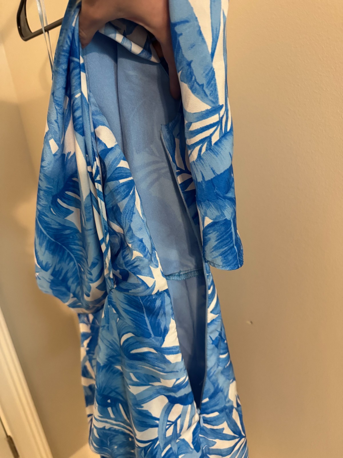 DO+BE Blue Tropical Print Dress I Size S