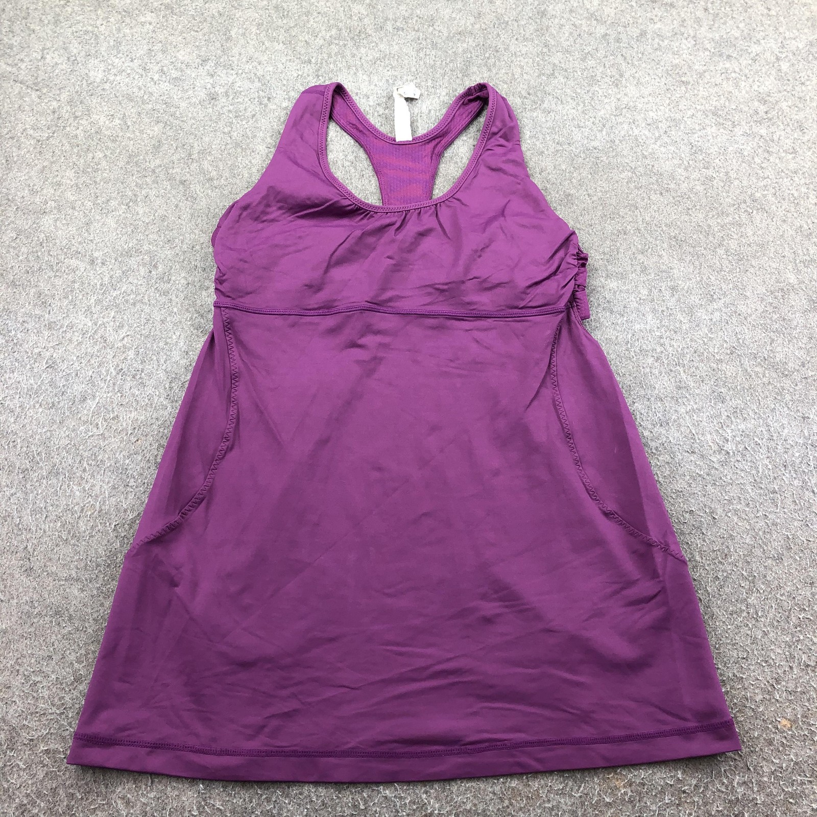 Lululemon Dress Womens 8 Purple Racerback Tank Jersey Short Pockets Casual