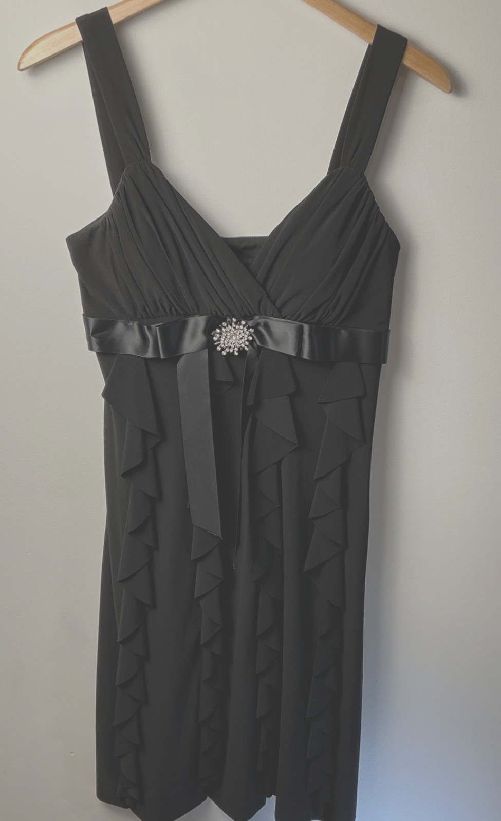 Black Sz 10 Cocktail Dress Women Y2K Mini Sparkle Party Scarlett Nite EUC