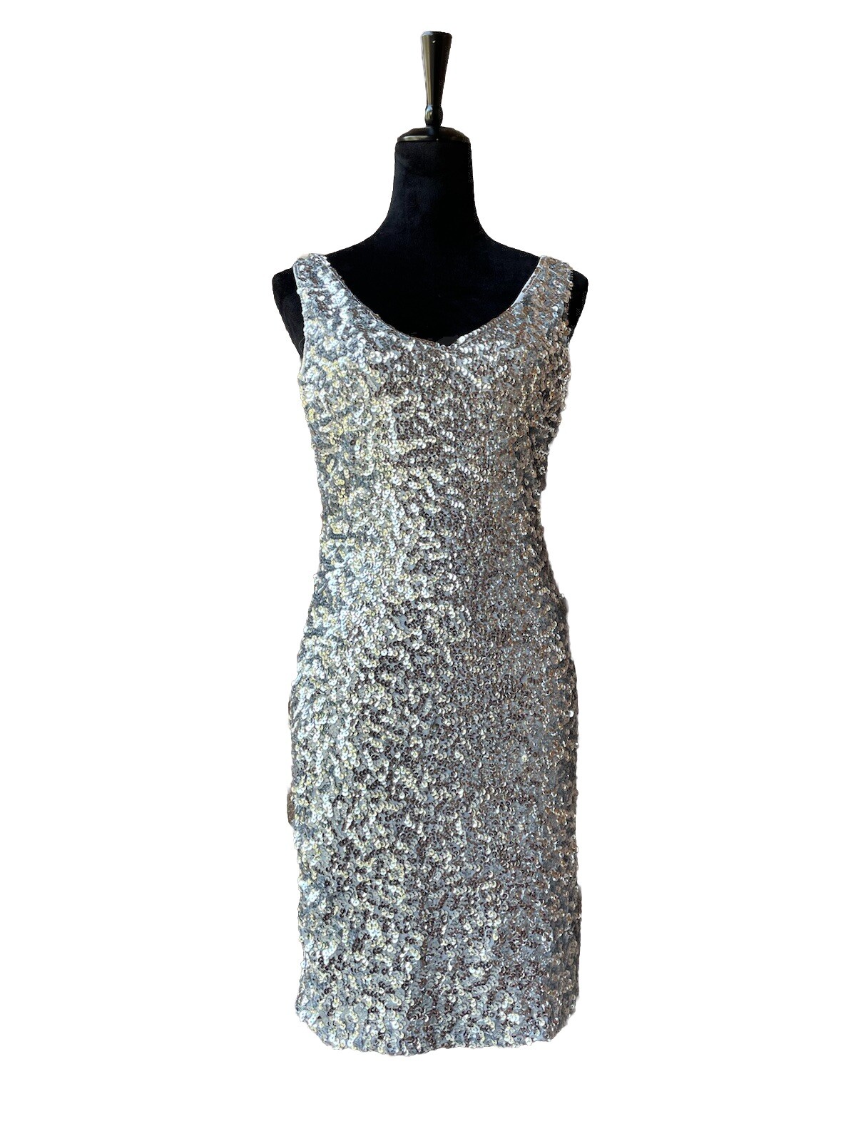 PrettyGuide Women’s Sequin Cocktail Dress V Neck Bodycon Glitter Party Dress L