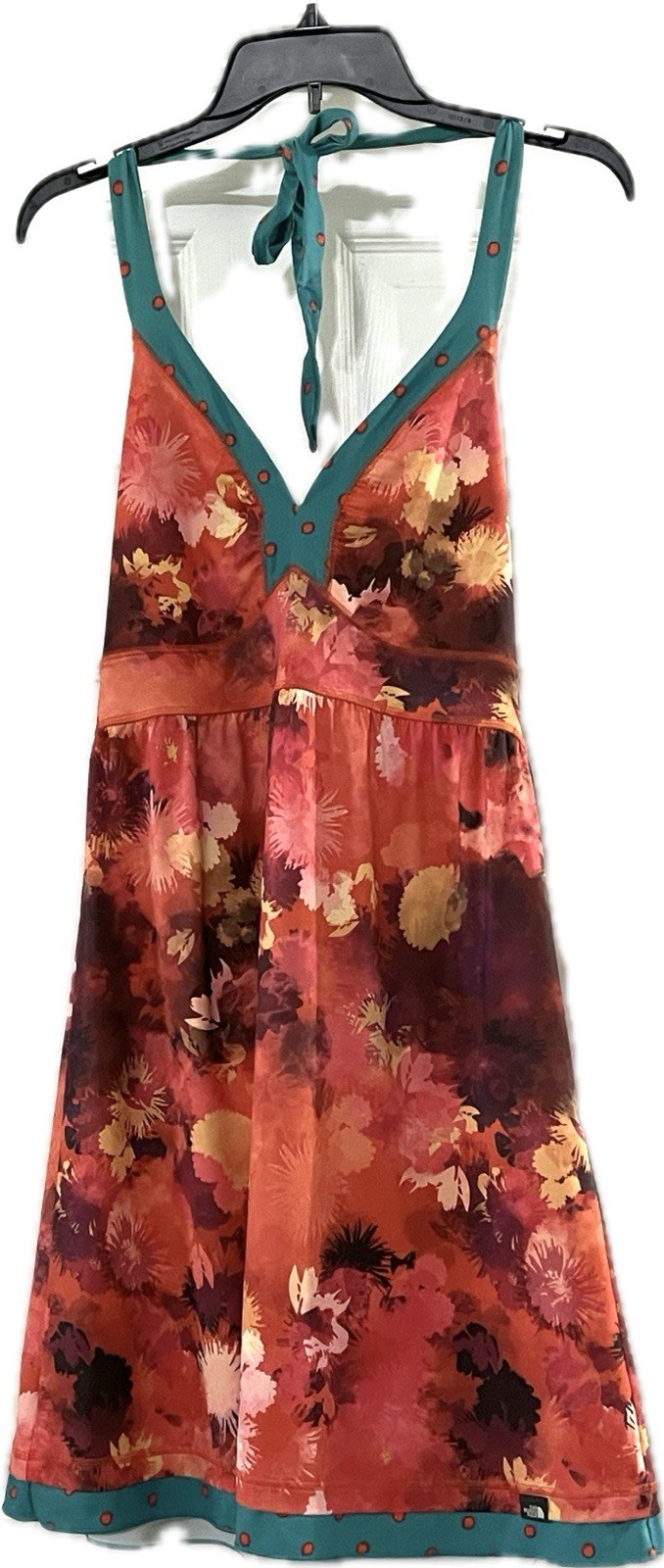 Floral Halter Sundress Fit & Flare Size L The North Face Spring Summer Tropical