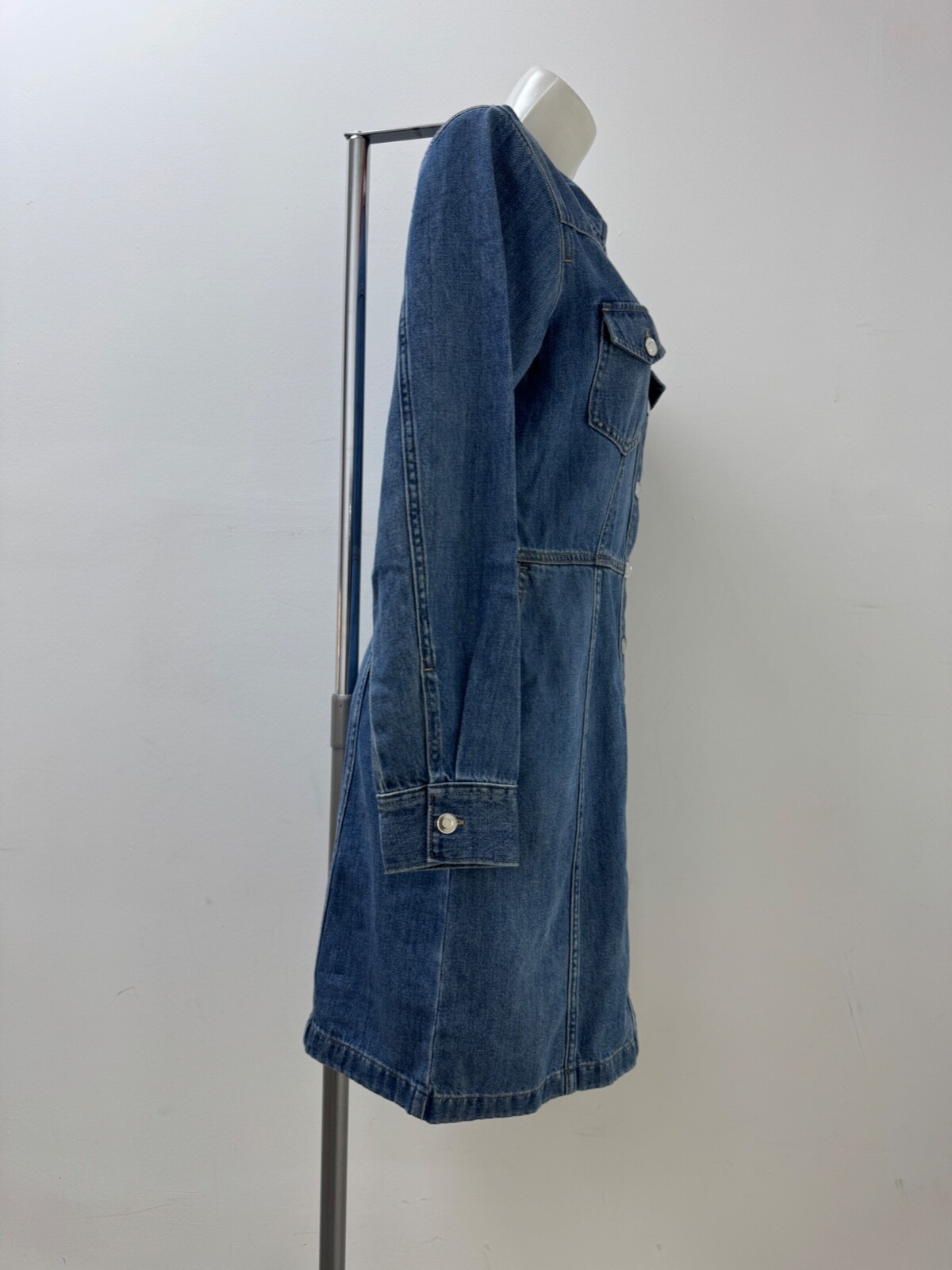 Ladies New Gap Denim Dress With Pockets In 3 colours Size XS S M L XL