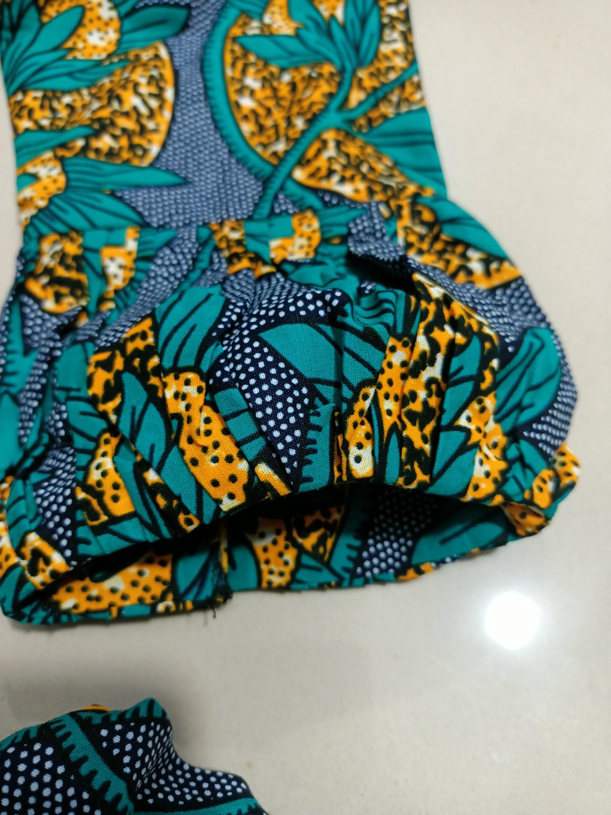 Rare Find African Mermaid Dress Medium Multicolor Midi Length Elegant Pre-Loved