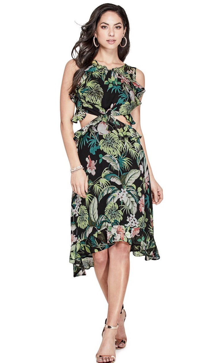 Guess Fleur De Lis Nathalie Cut Out Size M/148$