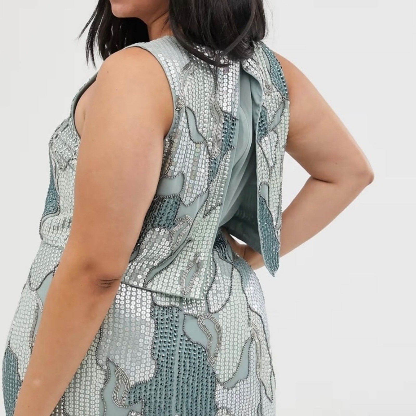 Plus Size Cocktail Dress 1X Art Deco Semi Formal 18 Retro XXL Dress 2X Cruise