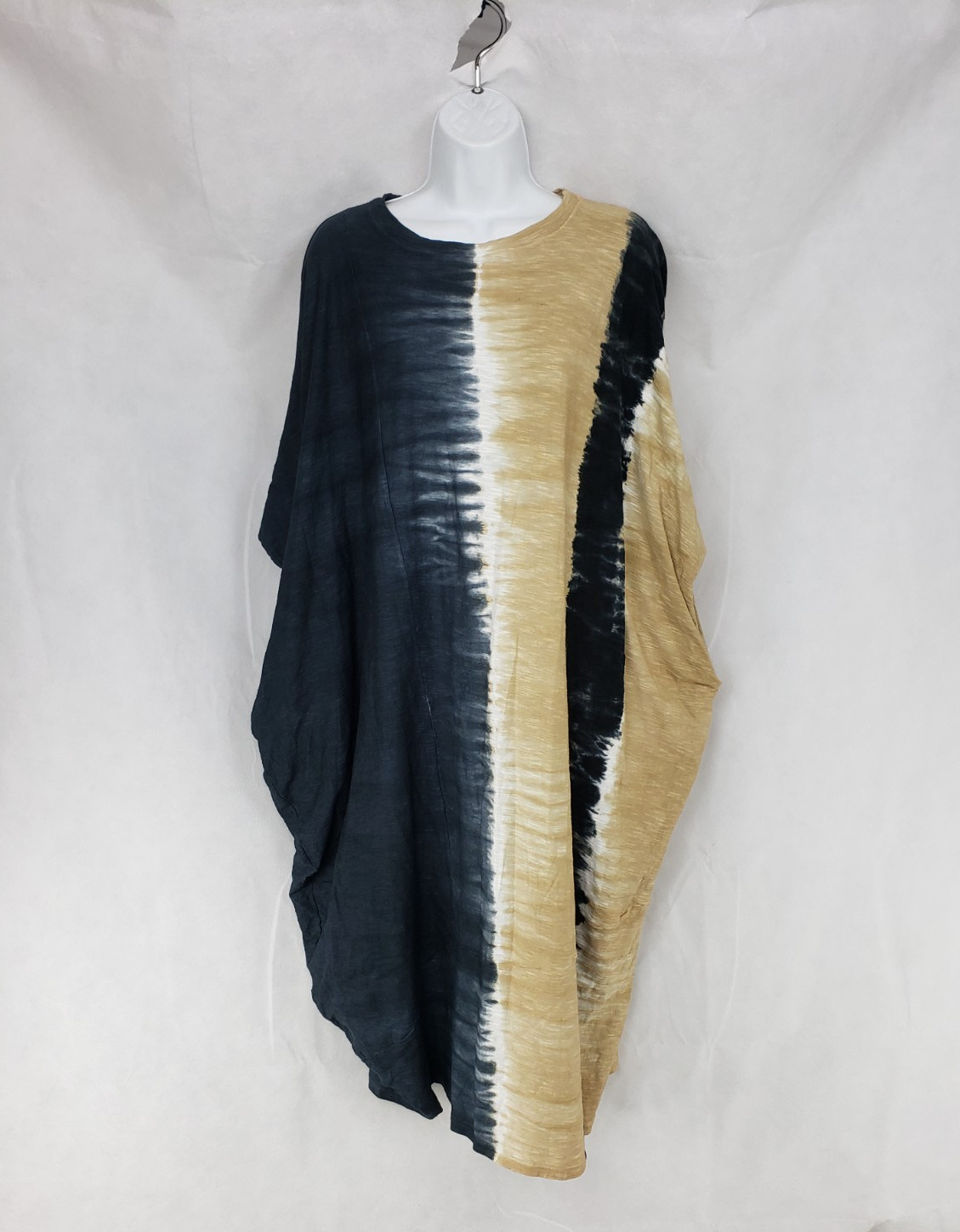 zsolt. Long Reglia Dress Grecia Printed Rios Size L 100% Cotton Lagenlook