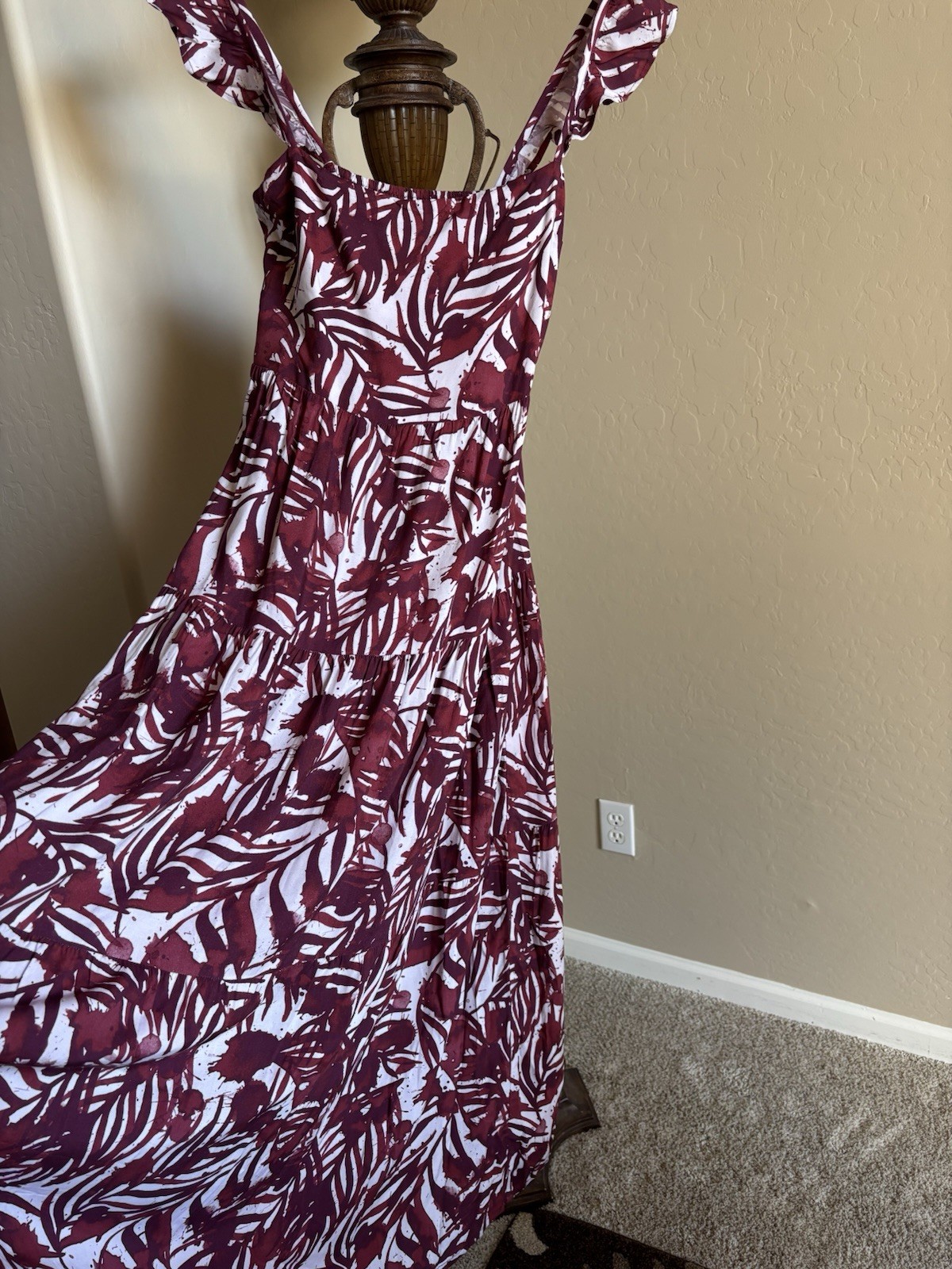 Kenny Flowers Burgundy Belle Glos Napa Maxi L -Special Edition – Flutter straps