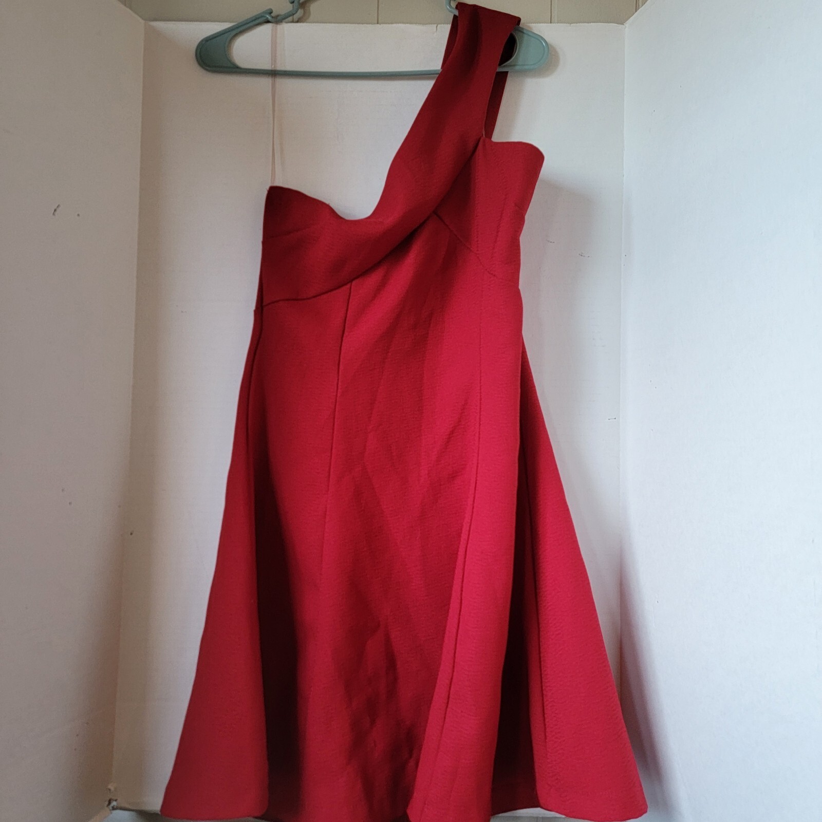 Charlotte Russe One-Shoulder Red Mini Dress Size L