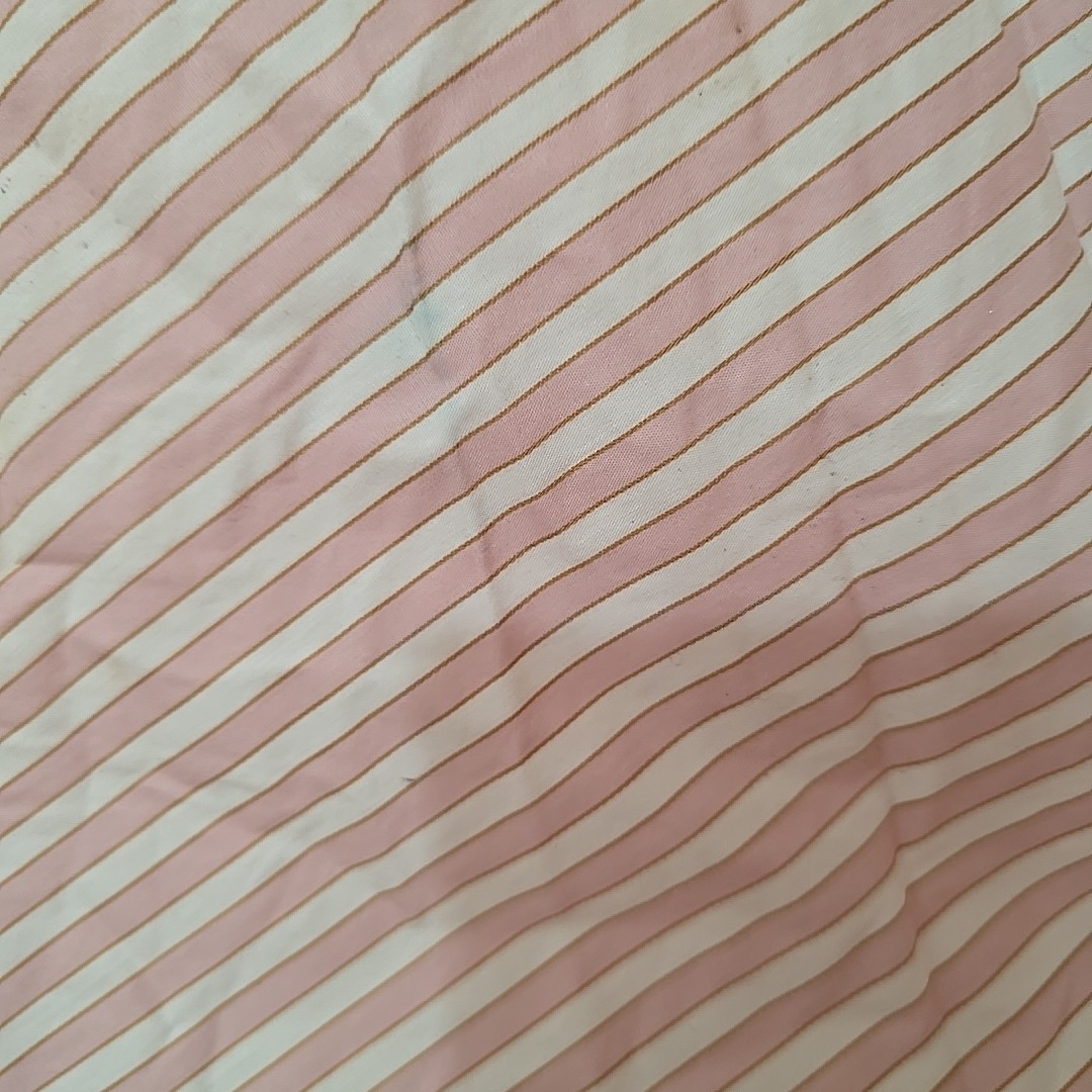 Brooks Brothers Pink White Striped Poplin Elbow Sleeve Shirt Dress Size 10