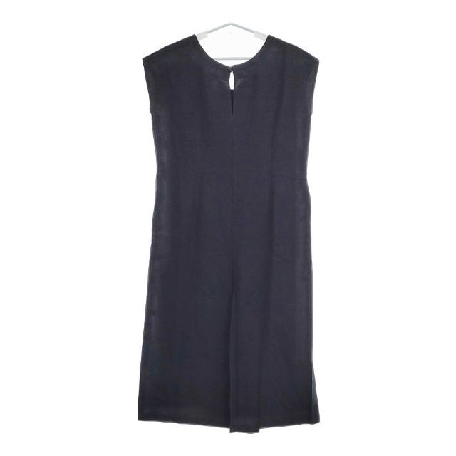 ANTIPAST Sleeveless Cotton Ramie Lace dress dark blue navy 5-0521S∞