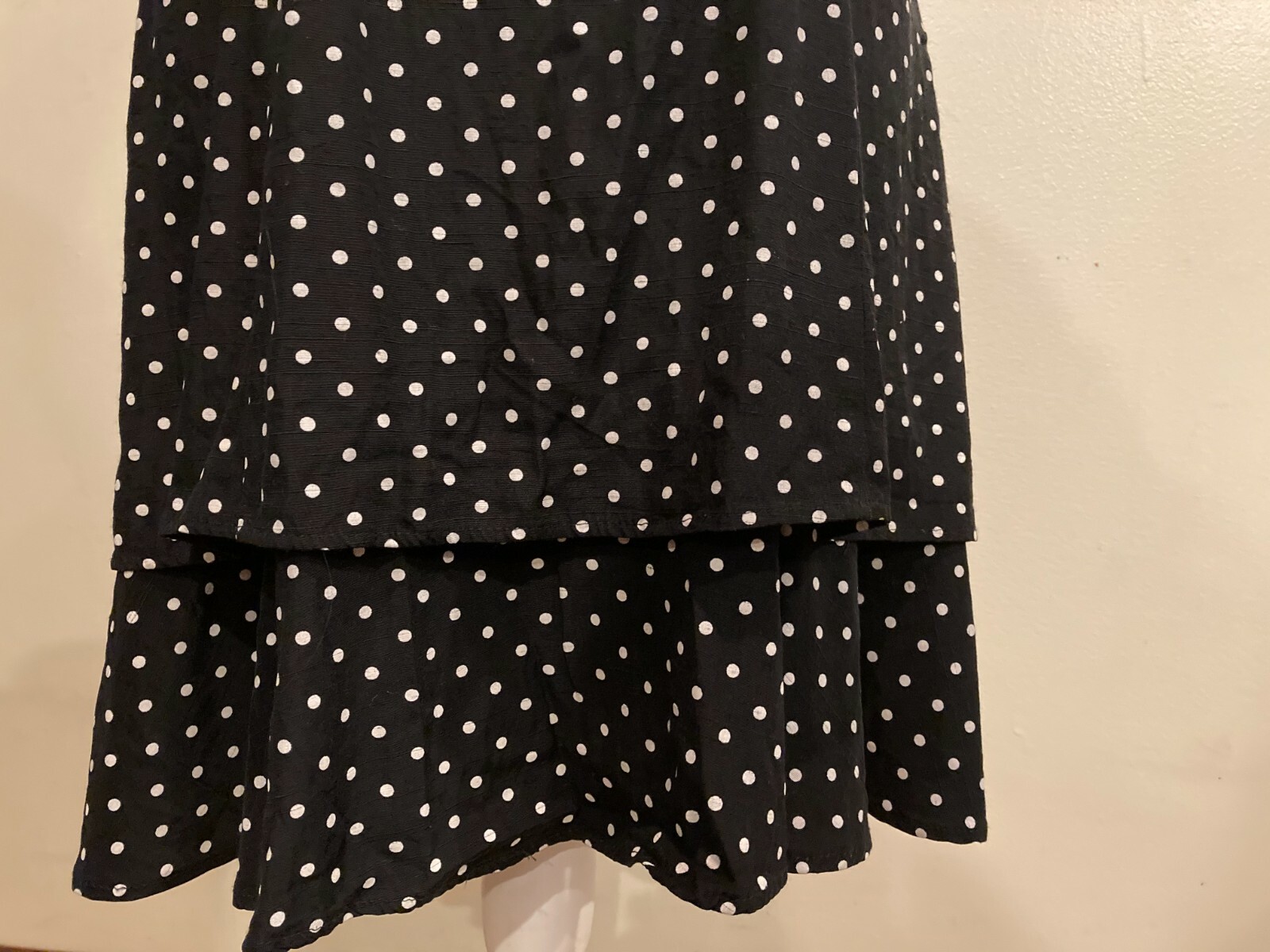 Calendar Sleeveless Dress, Medium, Double Skirt, Back Zipper