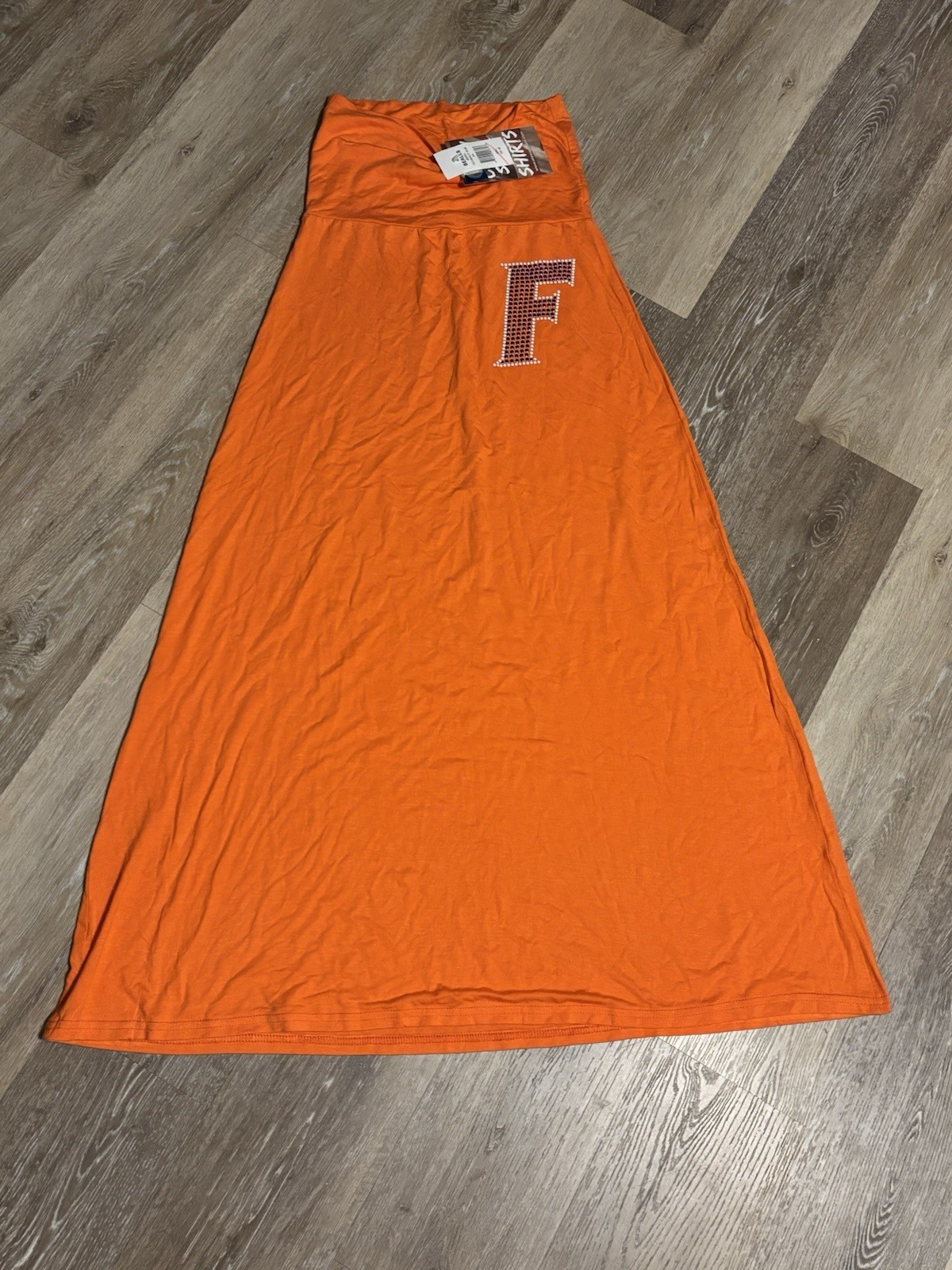 MYU Apparel Women’s Small Orange Maxi Skirt University Of Florida Gators NWT