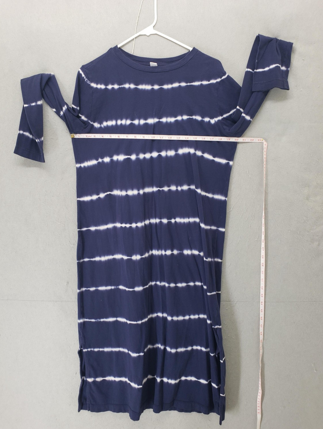 Old Navy Dress Womens Large Tie Dye Long Sleeve Crew Neck Pullover Casual