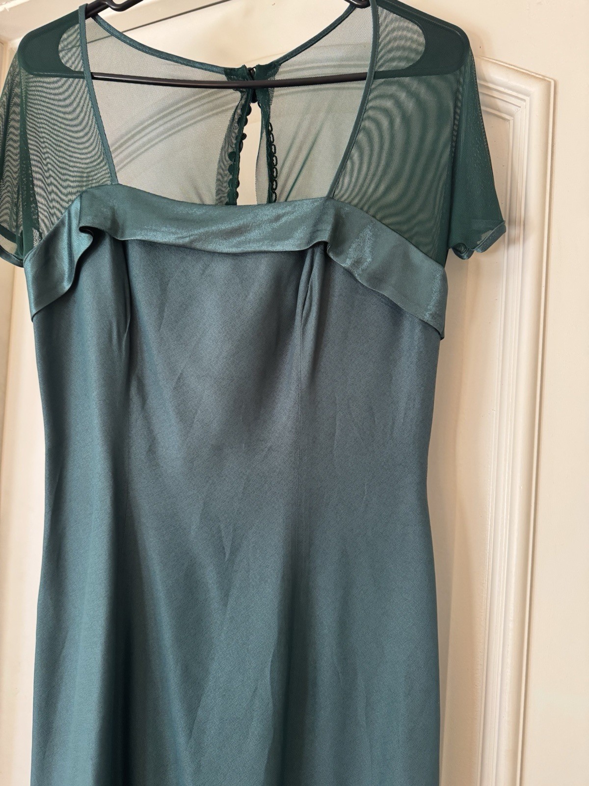Beautiful VTG Green Alfred Angelo Dress Size S