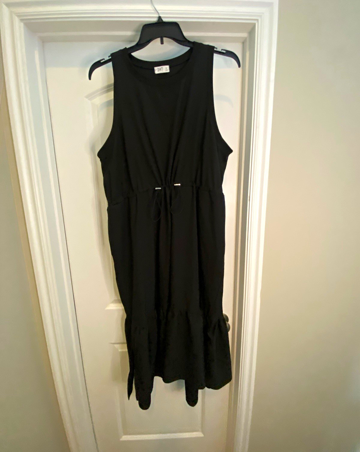 24/7 by Maurices Women’s Plus Size 2X Black Sleeveless Midi Shift Dress