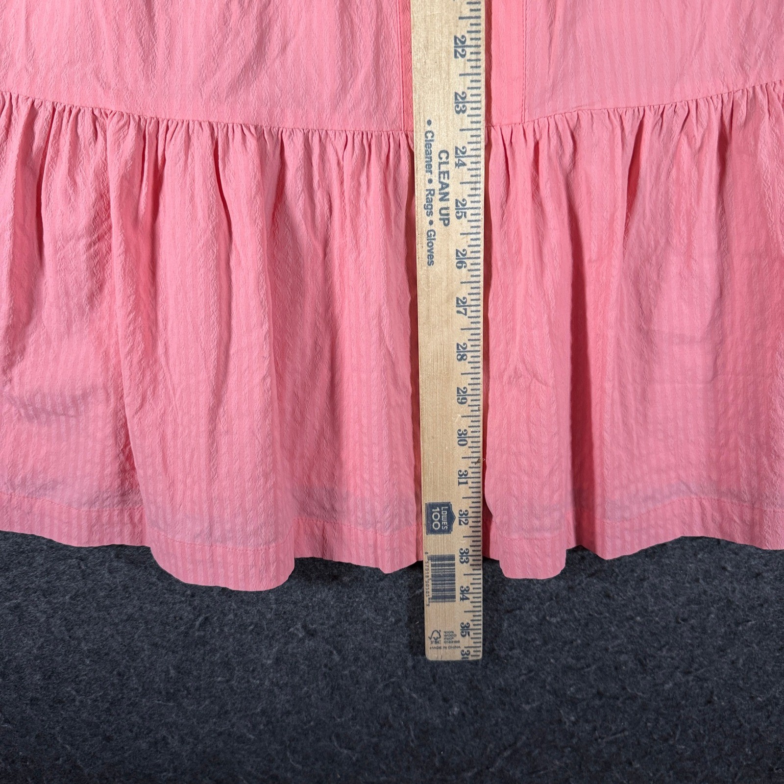 Vineyard Vines Performance Pink Tiered Flutter Sleeve Mini Dress Medium 2Q011465