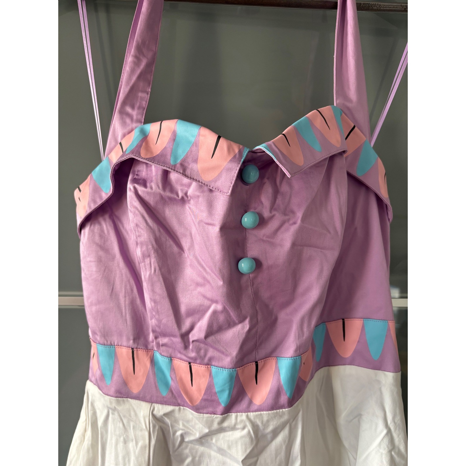 NEW Disney Parks Mrs Potts Chip Cup Beauty and the Beast Halter Dress Large