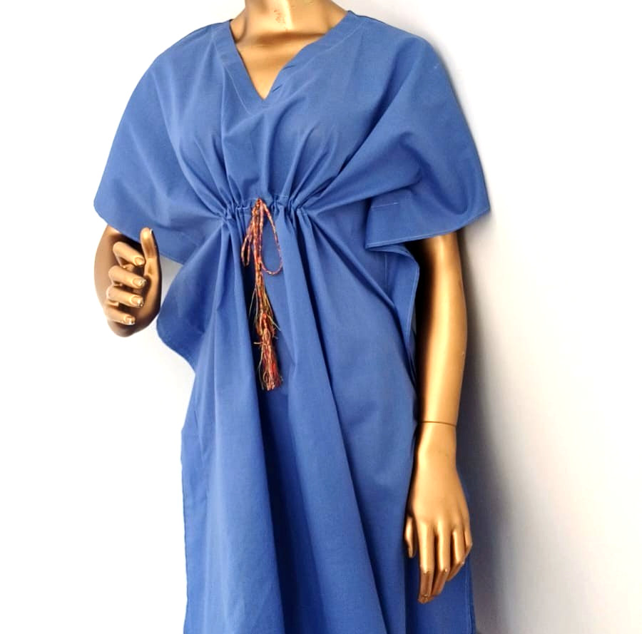 Indian Hand made Cotton Kaftan Dress Floral Print for Women All Season Caftan