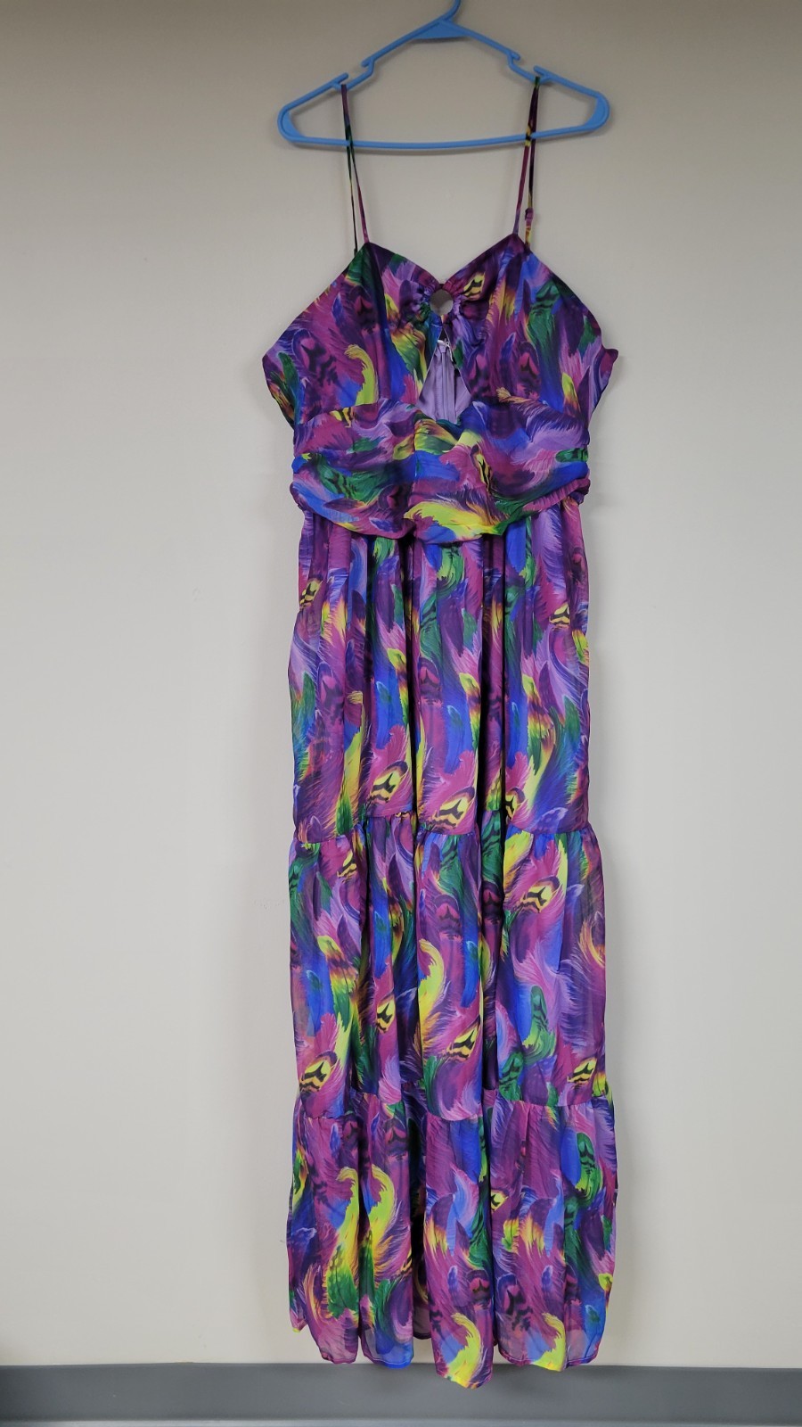 Multicolor Summer Maxi Dress For Women – Size 3XL – Yellow, Purple, Blue, Green