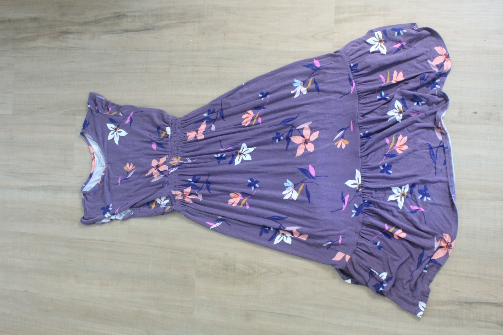 Child’s Bixby Nomad Purple Dress With Flowers, Size M (8-10), Good Condition